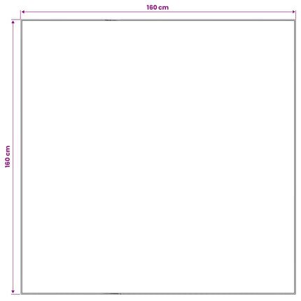 Tæppe ORIZ Rød 160 x 160 cm 100% polyester