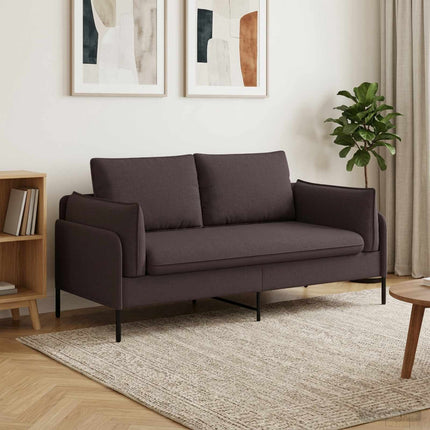 2-personers sofa Mørk Brun 188 x 81 x 89 cm Stof