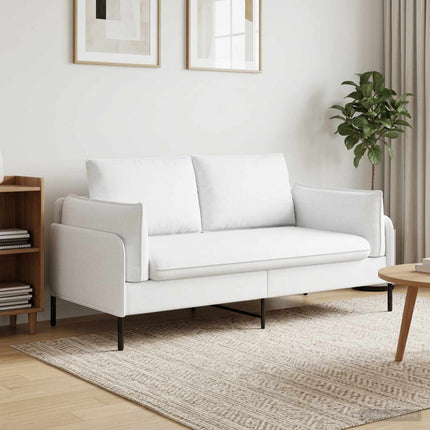 2-personers sofa Hvid 188 x 81 x 89 cm Stof