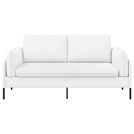 2-personers sofa Hvid 188 x 81 x 89 cm Stof