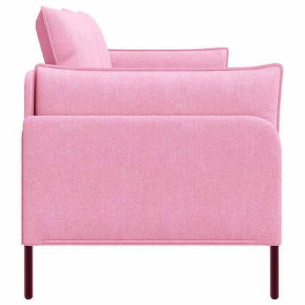 2-personers sofa Lyserød 188 x 81 x 89 cm Stof