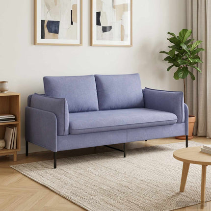 2-personers sofa Jeans blå 188 x 81 x 89 cm Stof
