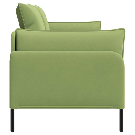 2-personers sofa 2-personers Lys grøn 188 x 81 x 89 cm Fløjl