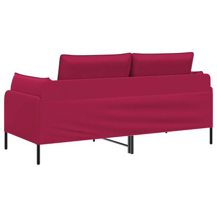 2-personers sofa 2-personers Vinrød 188 x 81 x 89 cm Fløjl