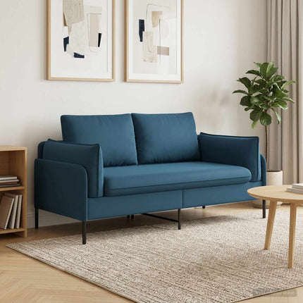 2-personers sofa 2-personers Blå 188 x 81 x 89 cm Fløjl