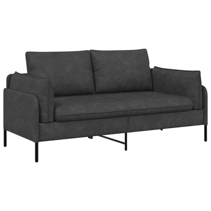 2-personers sofa Sort 188 x 81 x 89 cm Kunstlæder
