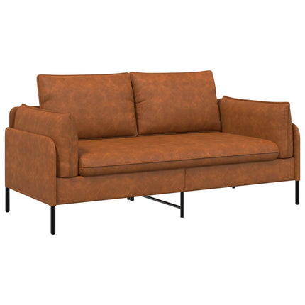 2-personers sofa Brun 188 x 81 x 89 cm Kunstlæder