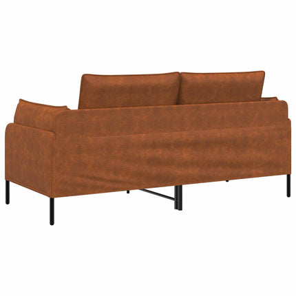2-personers sofa Brun 188 x 81 x 89 cm Kunstlæder