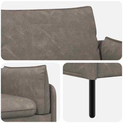 2-personers sofa Grå 188 x 81 x 89 cm Kunstlæder