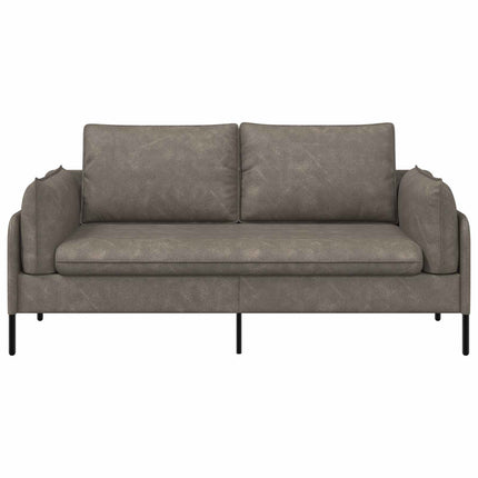 2-personers sofa Grå 188 x 81 x 89 cm Kunstlæder