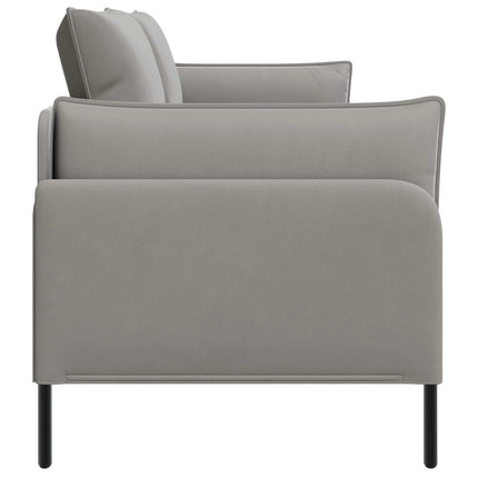 3-personers sofa Lysegrå 222 x 81 x 89 cm Fløjl