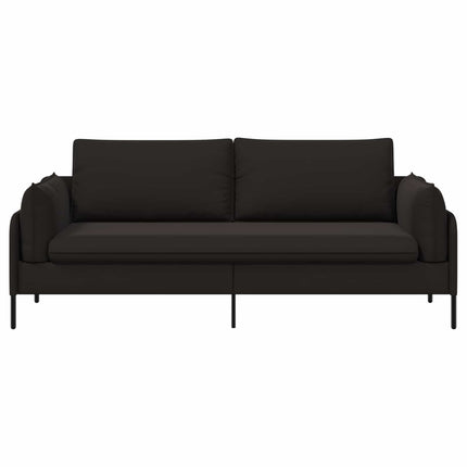 3-personers sofa Sort 222 x 81 x 89 cm Fløjl