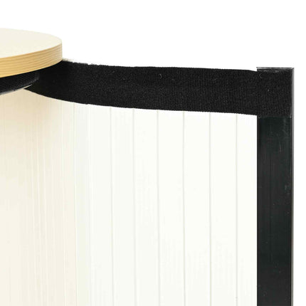 Messebord Lys brun og hvid Ø 60 x 93 cm Konstrueret træ og PP