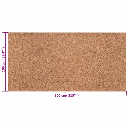Kork rolle Brun 100 x 800 x 0,2 cm Kork