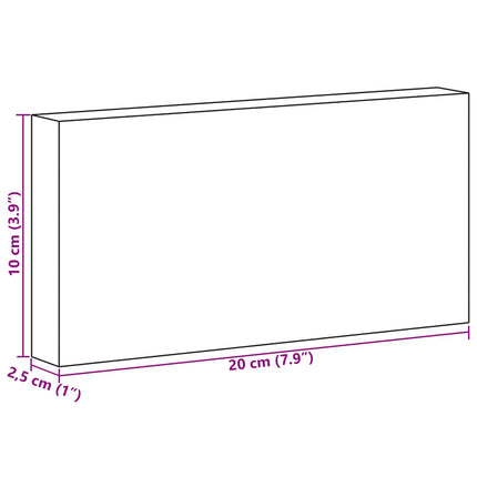 Saltsten 20 pcs Lyserød 20 x 2,5 x 10 cm Stensalt