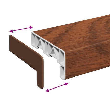 Vindueskarm Brun Træ 160 x 10 x 4,5 cm PVC