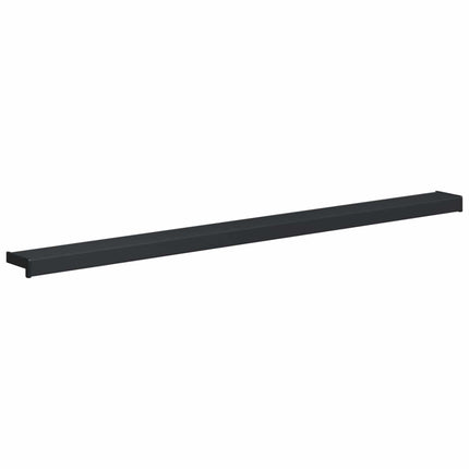 Vindueskarm Antracit med træstruktur 160 x 15 x 4,5 cm PVC