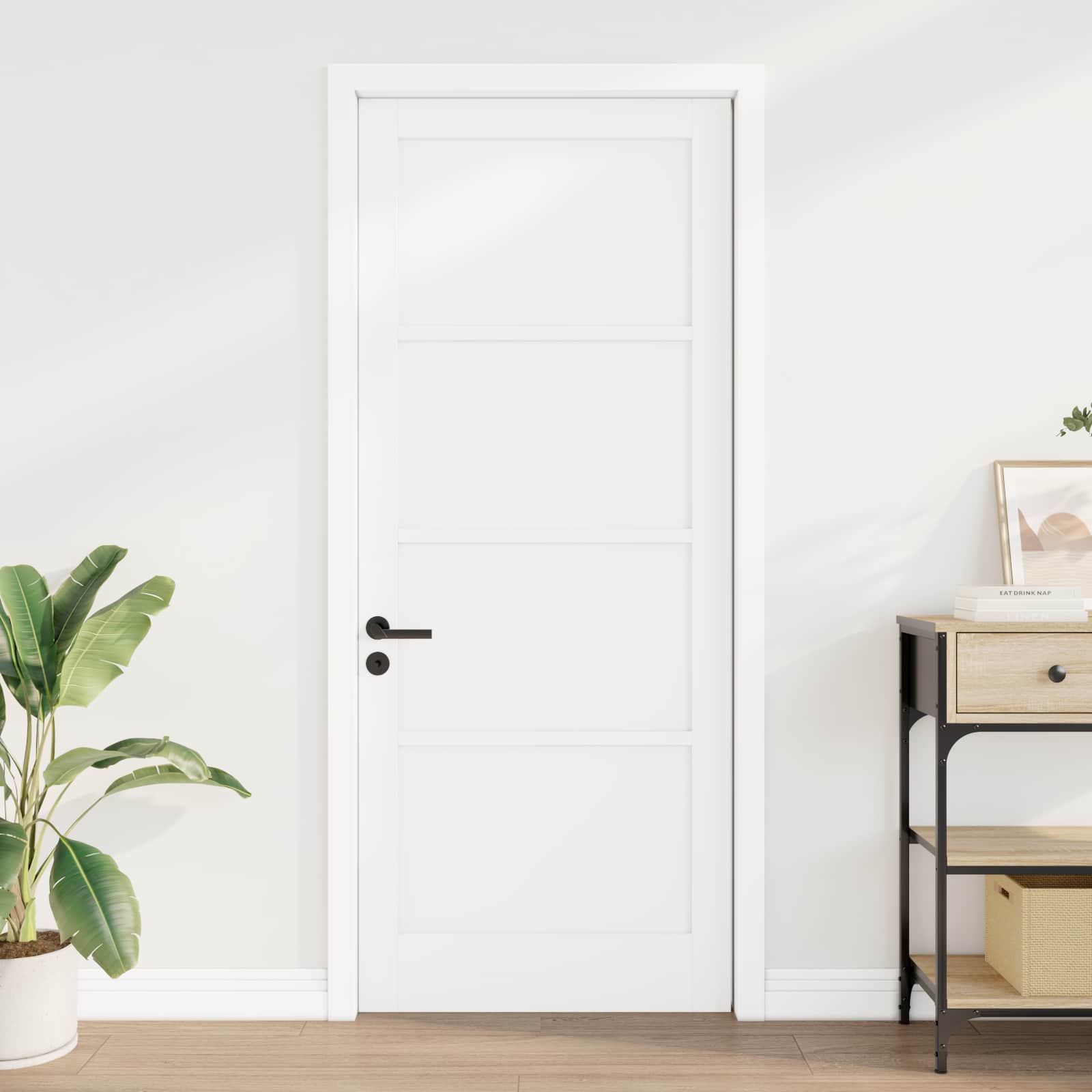 Indvendig Dør Hvid 86 x 211 cm Krydsfinér