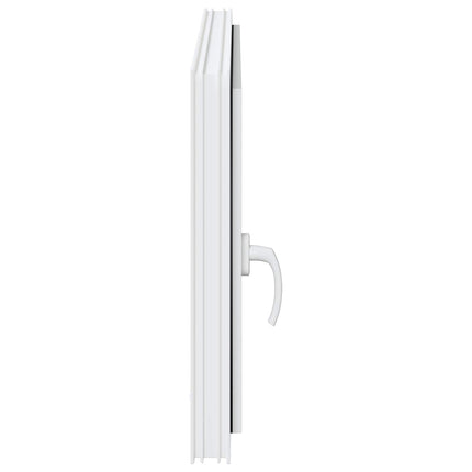 Kældervindue RISOR 100 x 60 cm PVC og glas Hvid