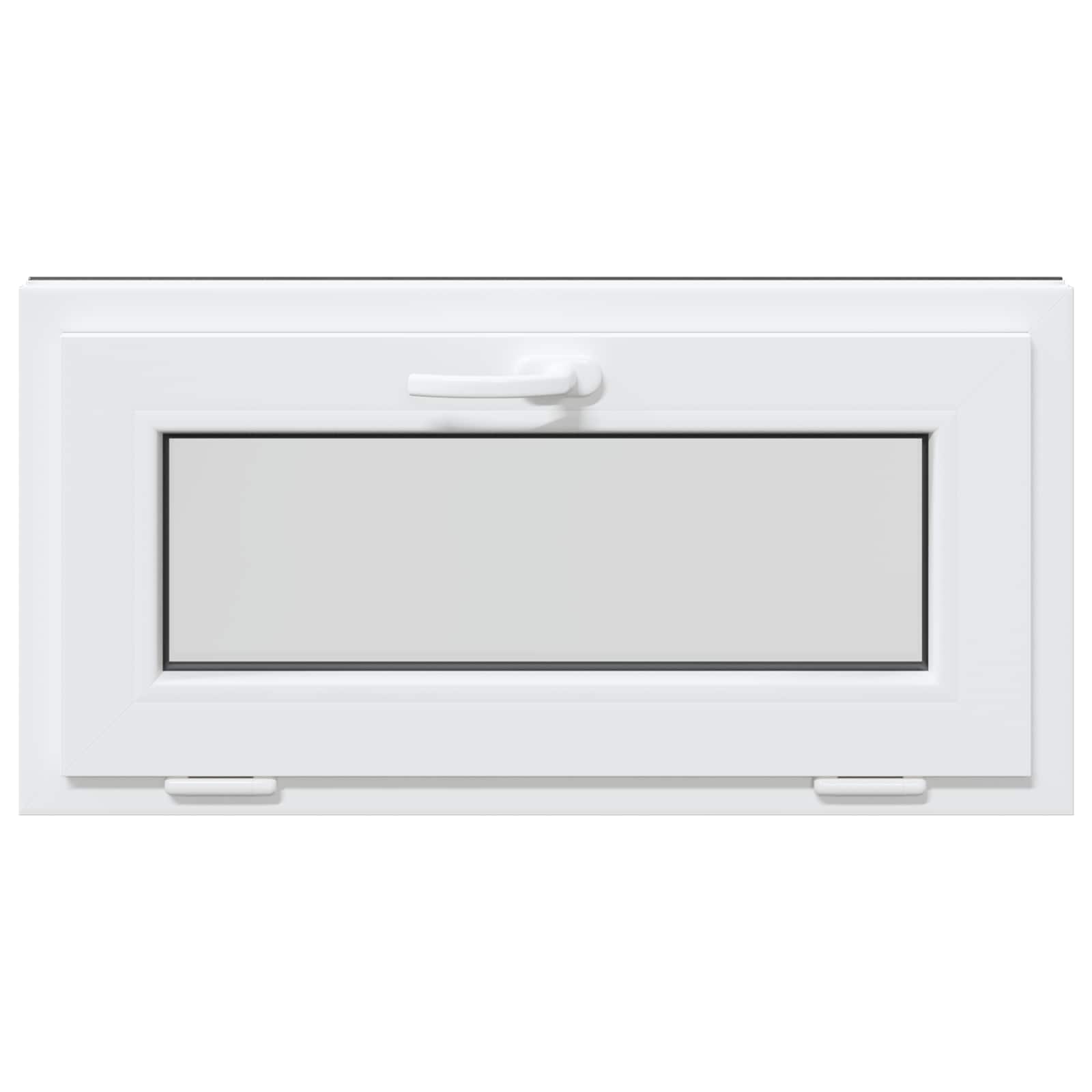 Kældervindue RISOR 80 x 40 cm PVC og glas Antracit