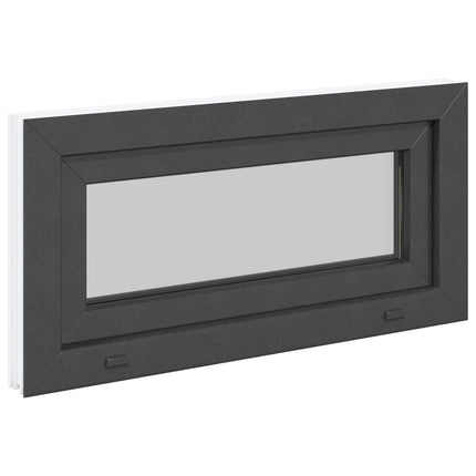 Kældervindue RISOR 80 x 40 cm PVC og glas Antracit