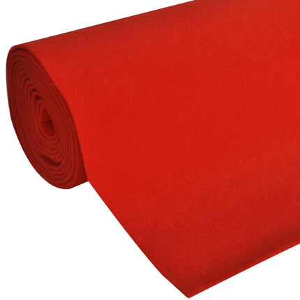 Tæppe Rød 1 x 5 m Polyester