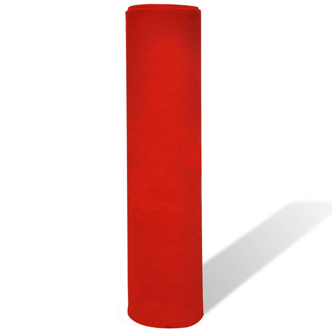 Tæppe Rød 1 x 20 m Polyester