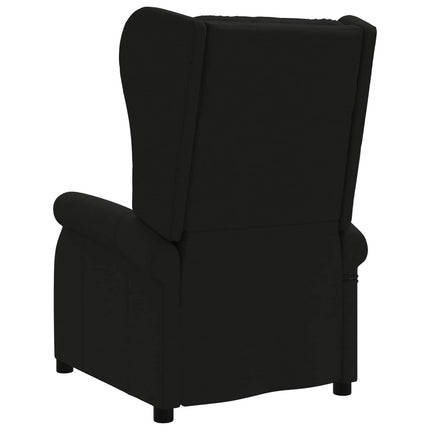 Wingback elektrisk massage lænestol Sort Stof