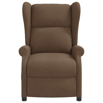 Wingback elektrisk massage lænestol Brun Stof