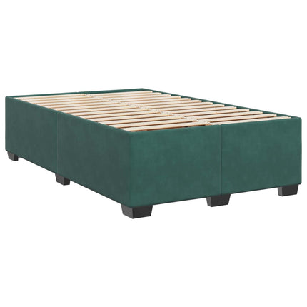 Boxmadras med topmadras Mørkegrøn 120 x 190 cm Fløjl