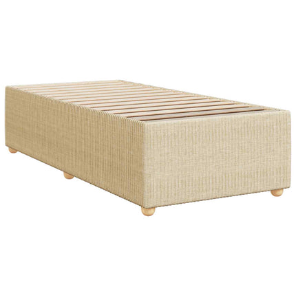 Boxmadras med topmadras Cremefarvet 100 x 200 cm Stof