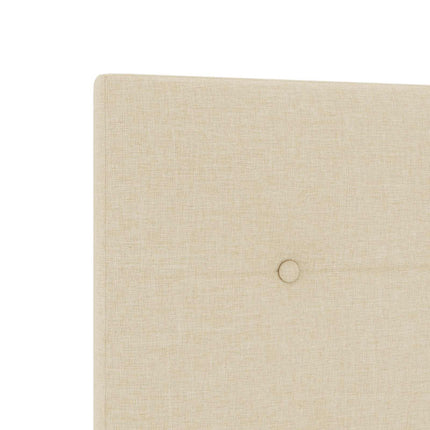 Boxmadras med topmadras Cremefarvet 90 x 200 cm Stof