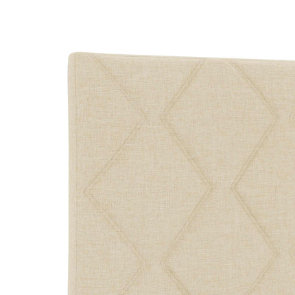 Boxmadras med topmadras Cremefarvet 120 x 190 cm Stof