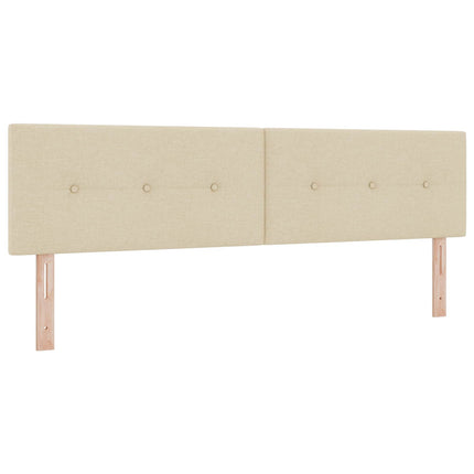 Ottoman seng med madras Cremefarvet 180 x 200 cm Stof