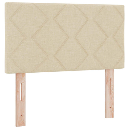 Ottoman seng med madras Cremefarvet 80 x 200 cm Stof