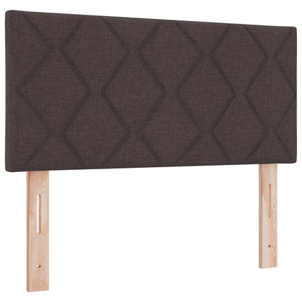 Ottoman seng med madras Mørk Brun 90 x 200 cm Stof