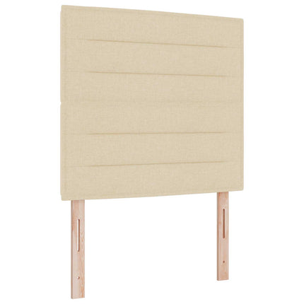 Ottoman seng med madras Cremefarvet 120 x 190 cm Stof