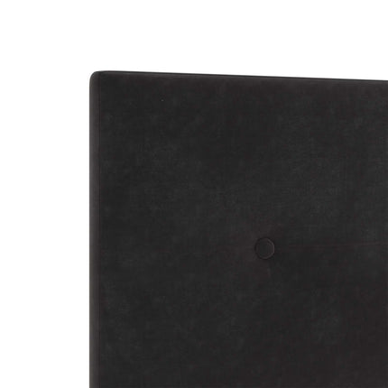 LED opbevarings seng med madras Sort 200 x 200 cm Fløjl