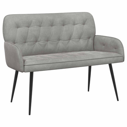 2-personers sofa med metalben 2-personers Lysegrå Fløjl