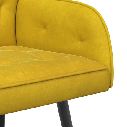 2-personers sofa med metalben 2-personers Gul Fløjl