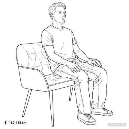 2-personers sofa med metalben 2-personers Blå Fløjl