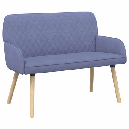 2-personers sofa med ben i massivt træ 2-personers Jeans blå