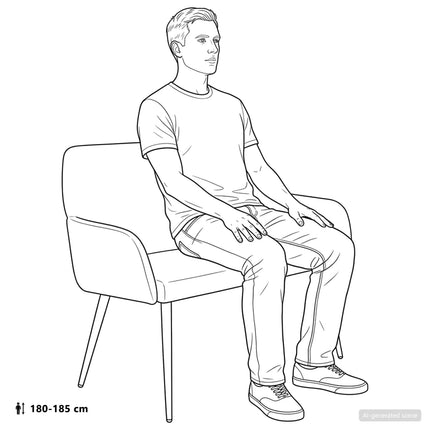 2-personers sofa med metalben 2-personers Cremefarvet