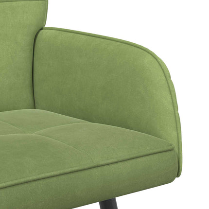 2-personers sofa med metalben 2-personers Lys grøn Fløjl