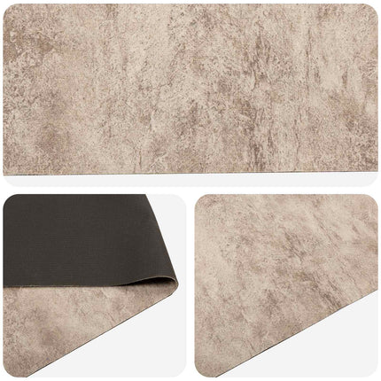Køkken tæppe Beige beton 180 x 60 cm 100% polyamid Vaskbar