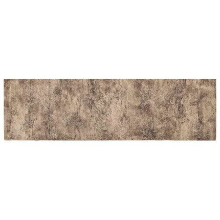 Køkken tæppe Brun beton 180 x 60 cm 100% polyamid Vaskbar