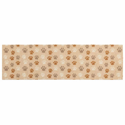 Køkken tæppe Beige poter 300 x 60 cm 100% polyamid Vaskbar