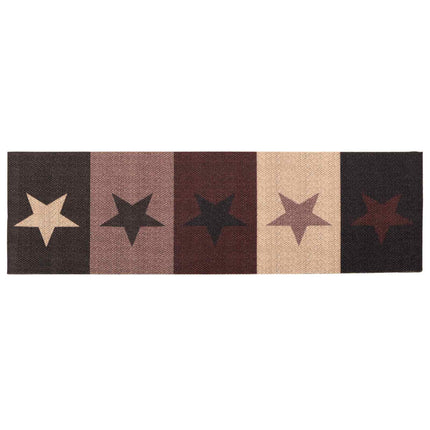 Køkken tæppe Røde stjerner 300 x 60 cm 100% polyamid Vaskbar