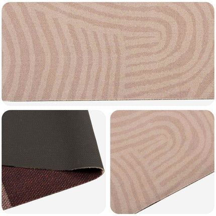 Køkken tæppe Taupe skandinavisk 150 x 45 cm 100% polyamid