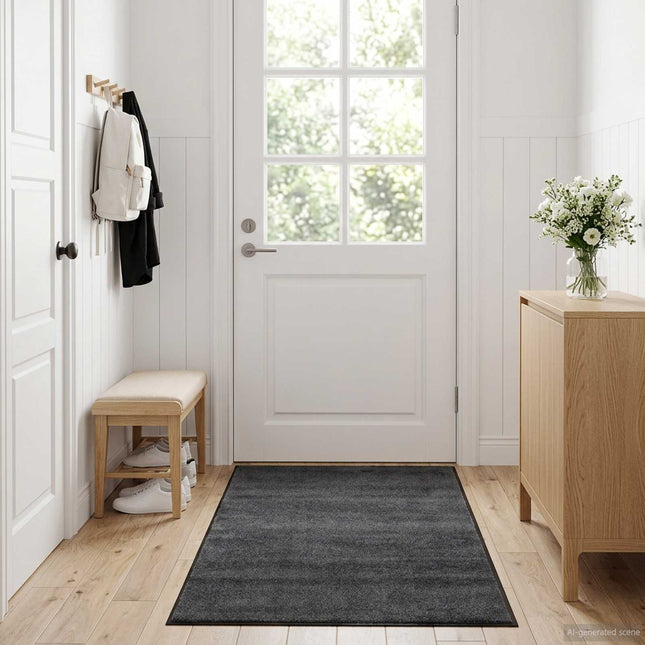 Dørmåtte Lysegrå 350 x 120 cm 100% polyamid